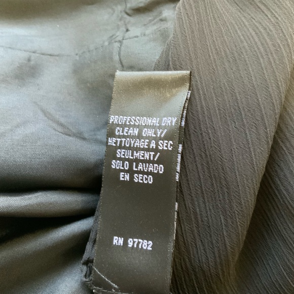 Jill Jill Stuart Black Chiffon Flounce Cut out One Strap Mini Dress 14 NWT - Picture 11 of 12